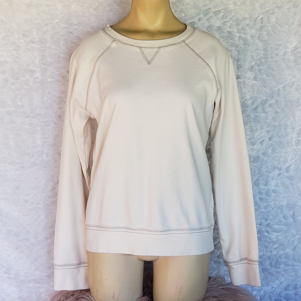 Eddie Bauer Cream Color Sweatshirt Size Small - Picture 1 of 5